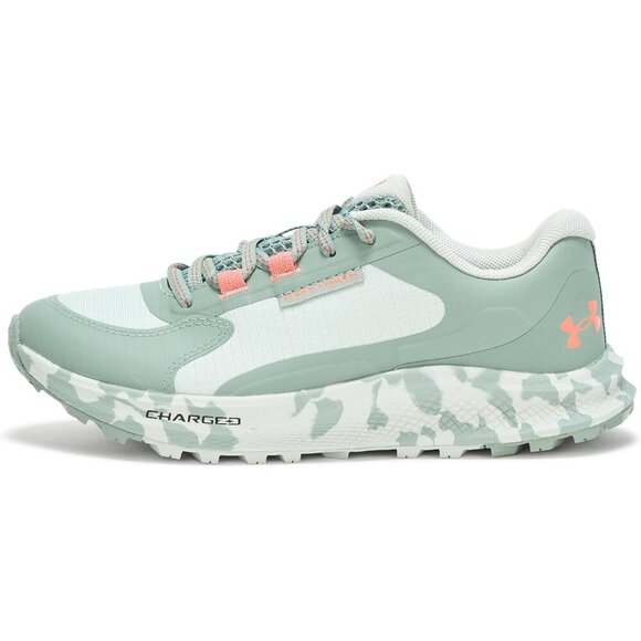 🆕 Women's Charged Bandit Trail 3 Sneaker Hydro Green/Silica Green/Blush Orange - Picture 2 of 4